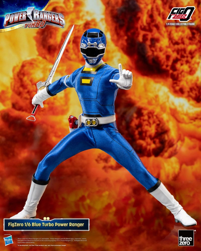Power Rangers Turbo FigZero Blue Turbo Power Ranger 30 cm 1/6 Action Figure