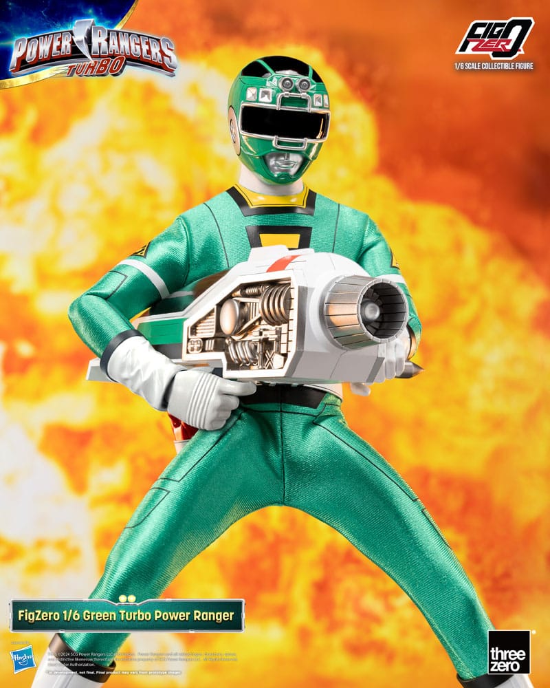 Power Rangers Turbo FigZero Green Turbo Power Ranger 30 cm 1/6 Action Figure