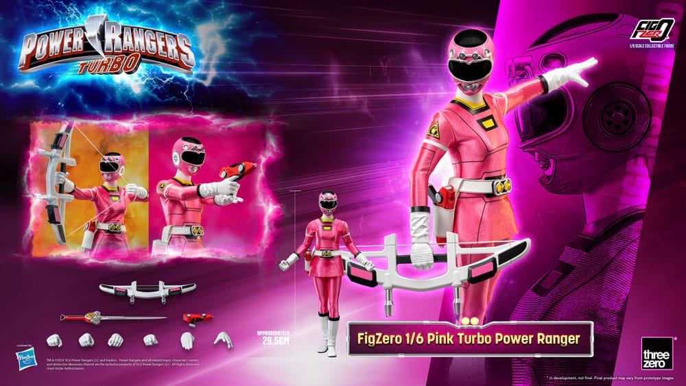 Power Rangers Turbo FigZero Pink Turbo Power Ranger 30 cm 1/6 Action Figure