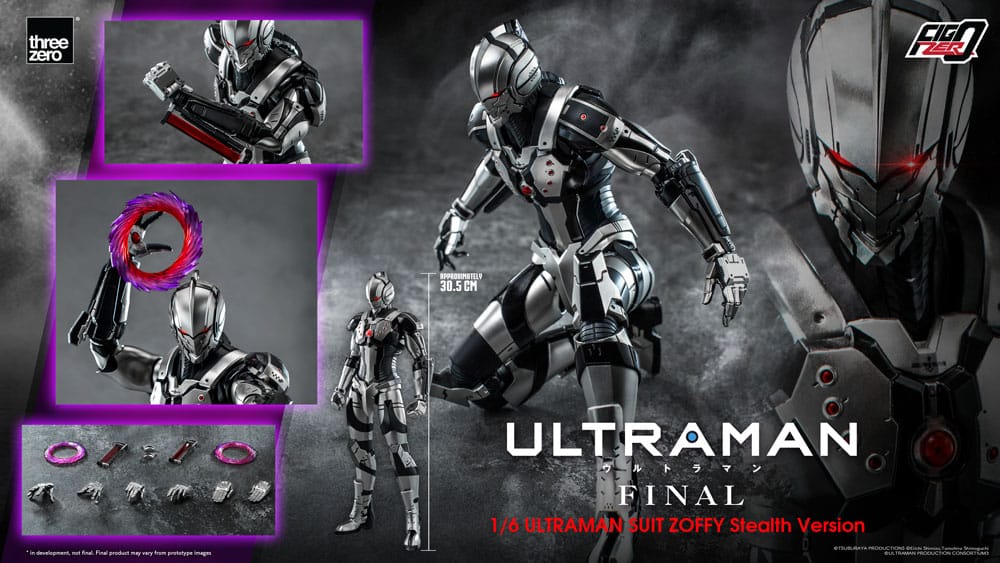 Ultraman Final FigZero Ultraman Suit Zoffy Stealth Version 30 cm 1/6 Action Figure