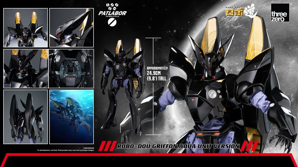 Mobile Police Patlabor Robo-Dou Action Figure 1/35 Griffon Aqua Unit Version 25 cm