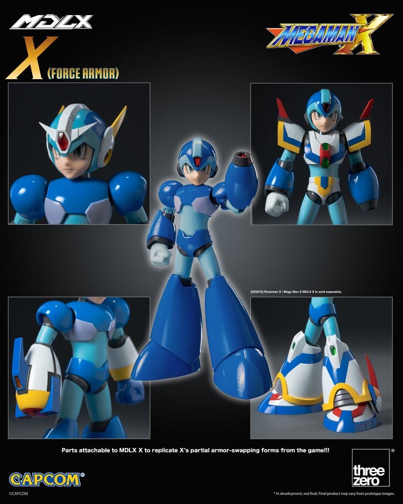 Mega Man X MDLX Action Figure Rockman / Mega Man Force Armor 12 cm