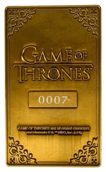 Game of Thrones Ingot Map of Westeros
