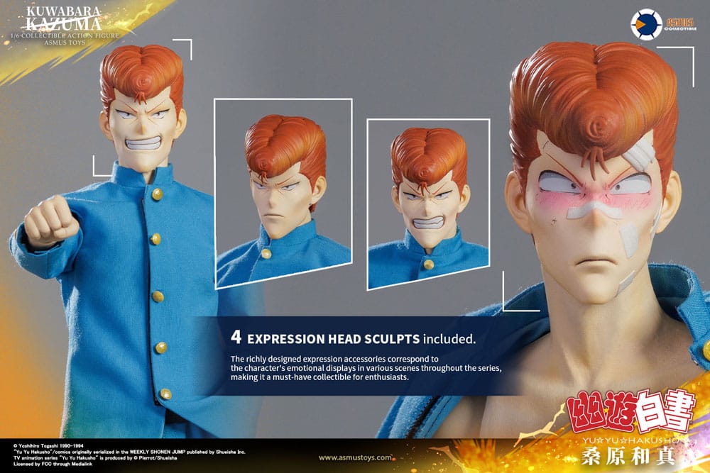 Yu Yu Hakusho Kazuma Kuwabara 30 cm 1/6 Action Figure