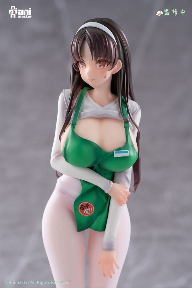 Original Character Statue 1/6 First Business! Mari Hanamiya the Gentle Shop Assistant illustration by POPQN 28 cm