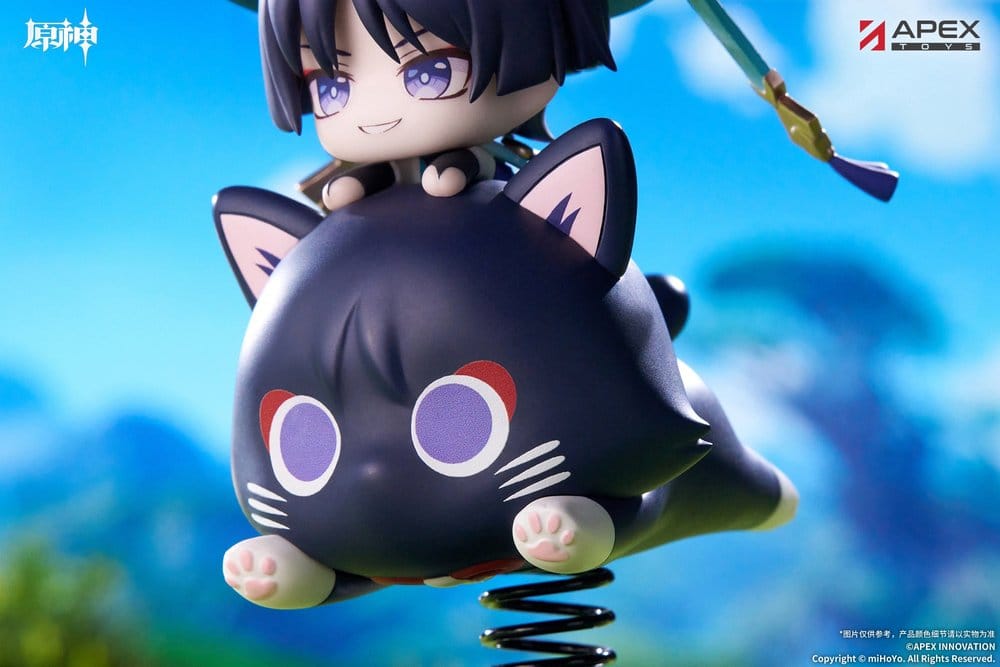 Genshin Impact Chibi Chara Yurayura Stand PVC Figure Wanderer 11 cm
