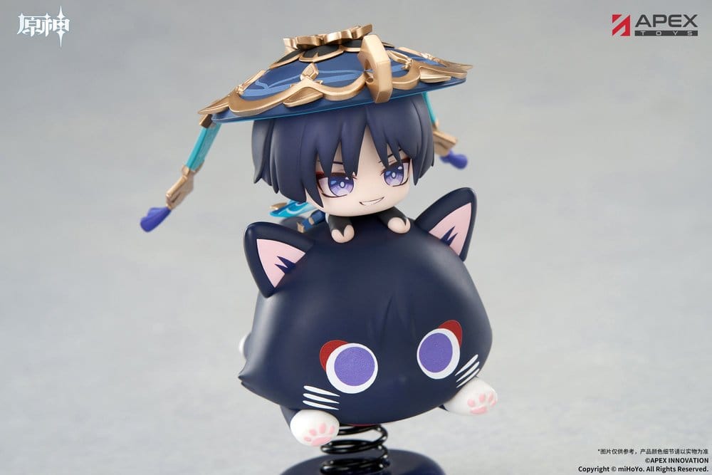 Genshin Impact Chibi Chara Yurayura Stand PVC Figure Wanderer 11 cm