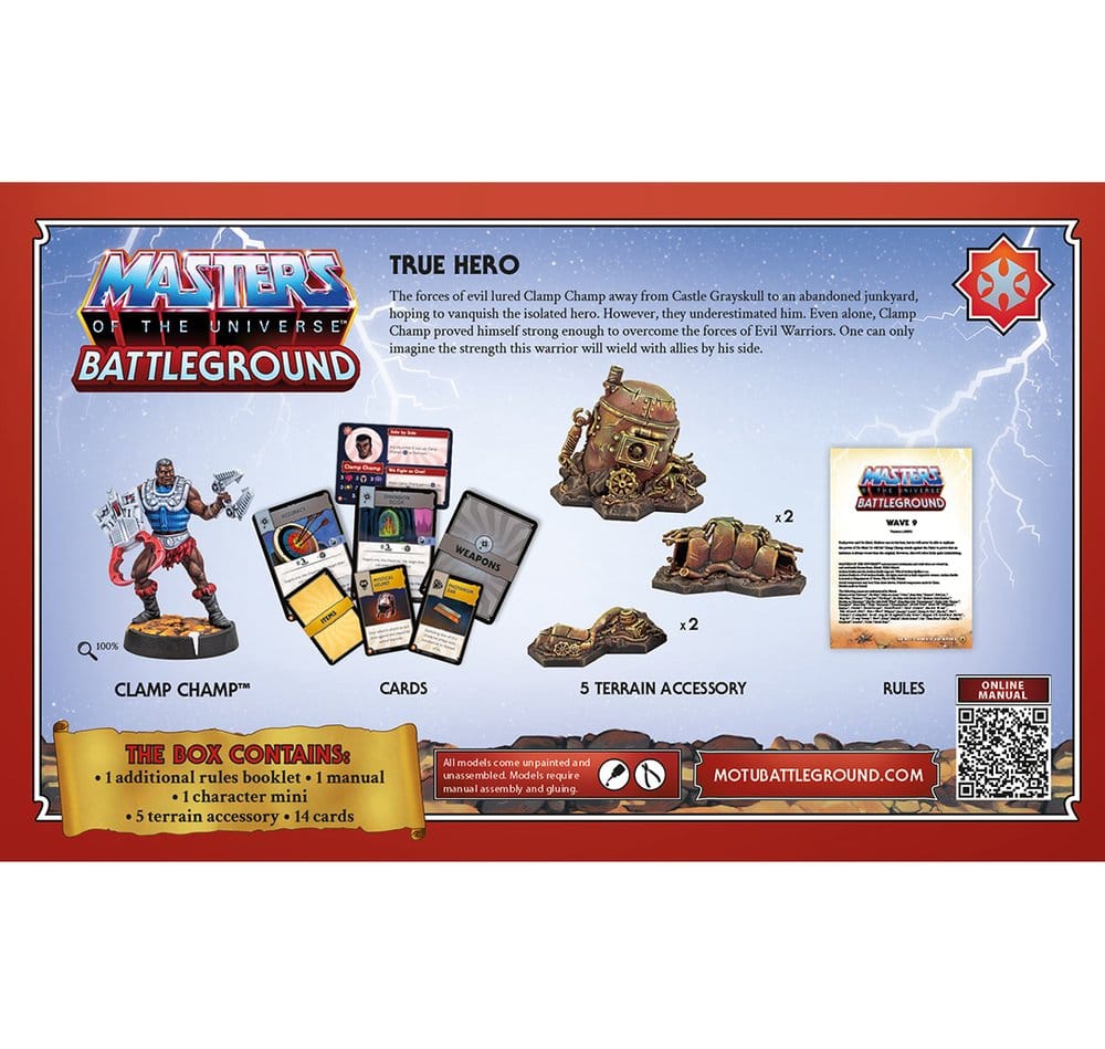 Masters of the Universe: Battleground Miniatures Game Wave 9: Masters of the Universe Faction *Italian Version*