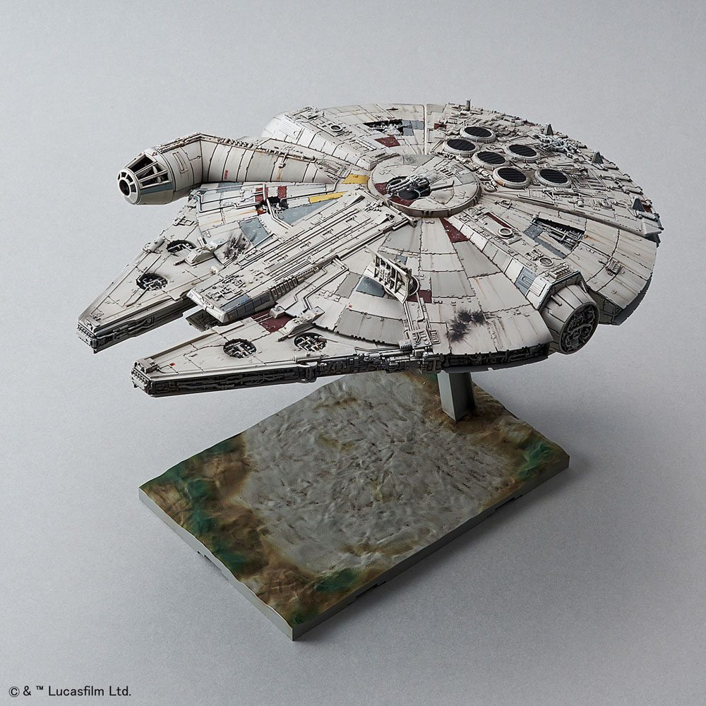 Star Wars Episode VII Millennium Falcon 1/144 Scale Model Kit
