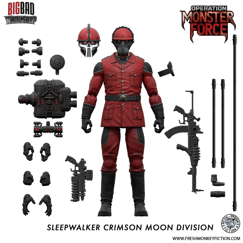 Operation: Monster Force Sleepwalker Crimson Moon Division 15 cm 1/12 Action Figure