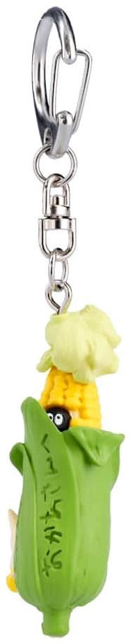 My Neighbor Totoro 3D Keychain Soot Sprite in corn with Totoro