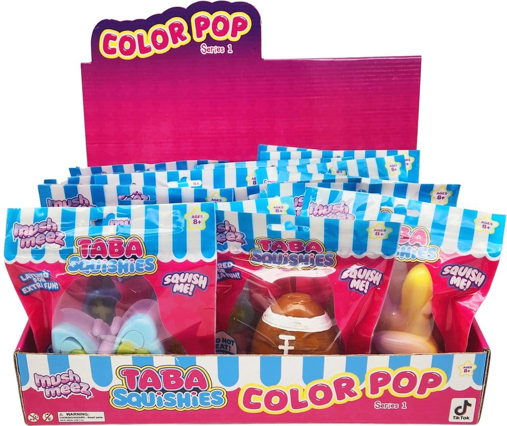 Mushmeez Plush Figures Color Pop Blind Box Display (24)