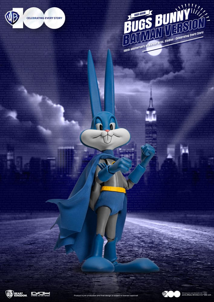 Warner Brothers Bugs Bunny Batman Version 100th Anniversary of Warner Bros. Studios Dynamic 8ction 1/9 scale Action Figure