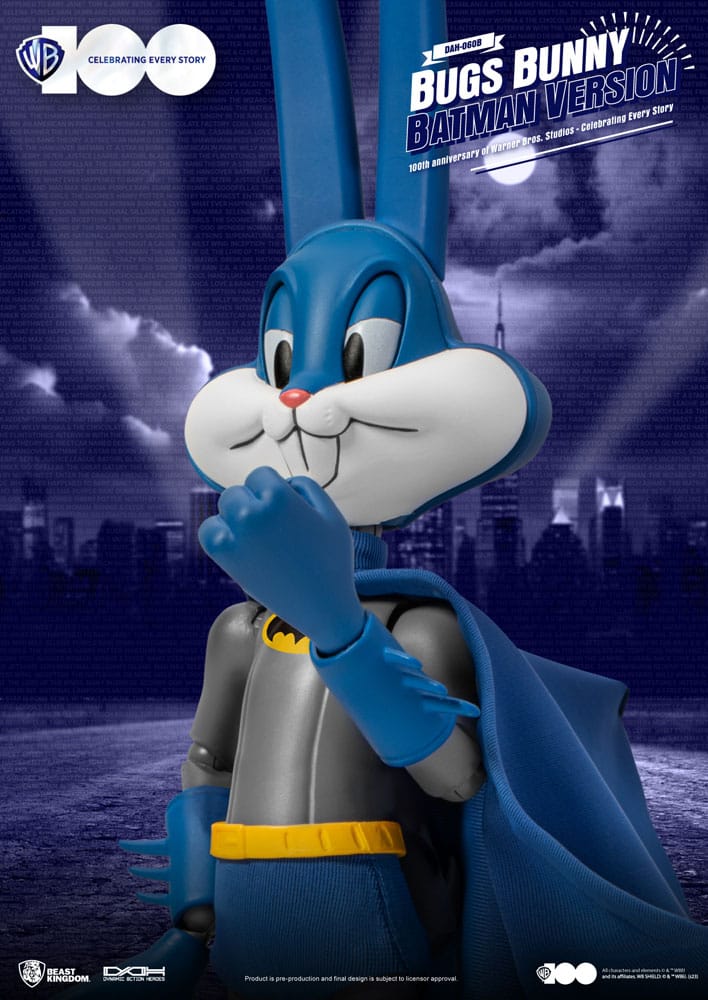 Warner Brothers Bugs Bunny Batman Version 100th Anniversary of Warner Bros. Studios Dynamic 8ction 1/9 scale Action Figure