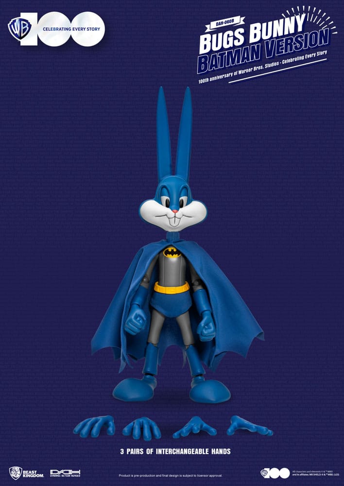 Warner Brothers Bugs Bunny Batman Version 100th Anniversary of Warner Bros. Studios Dynamic 8ction 1/9 scale Action Figure
