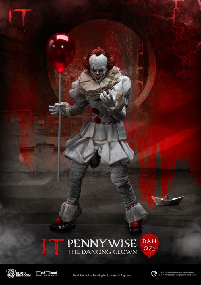 Stephen Kings It Pennywise 21cm 1/9 scale Dynamic 8ction Heroes Action Figure