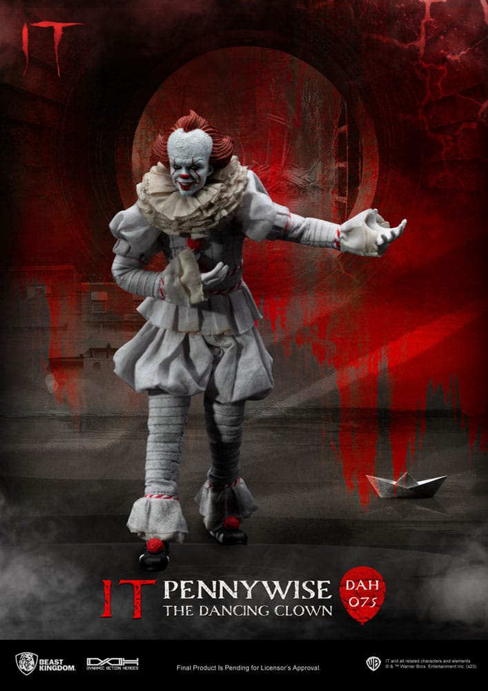 Stephen Kings It Pennywise 21cm 1/9 scale Dynamic 8ction Heroes Action Figure