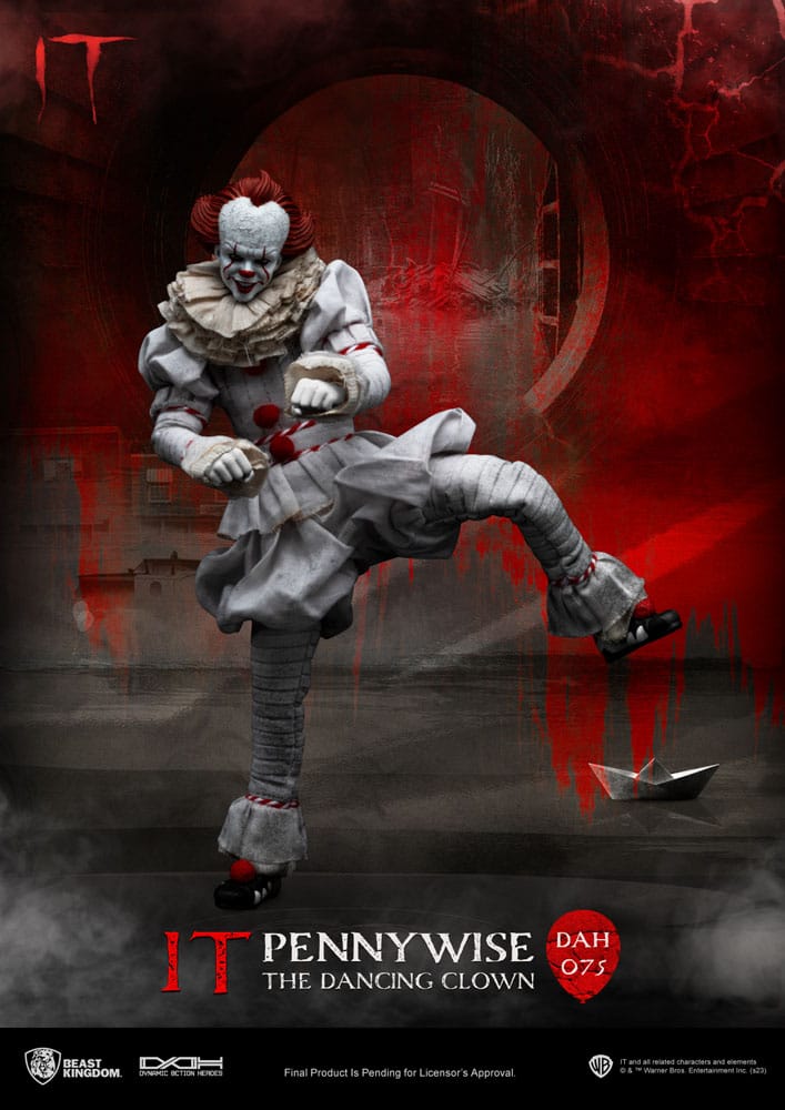 Stephen Kings It Pennywise 21cm 1/9 scale Dynamic 8ction Heroes Action Figure