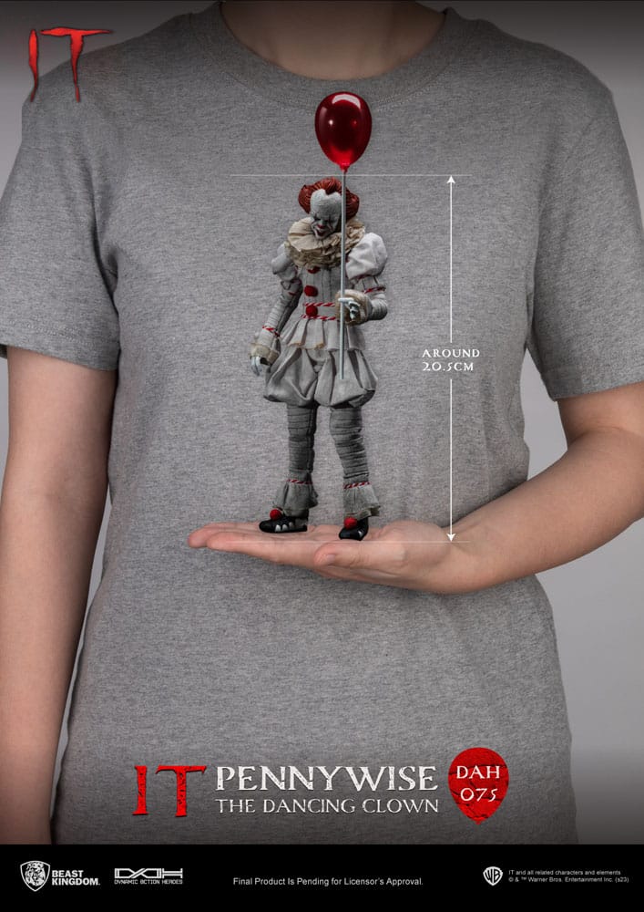 Stephen Kings It Pennywise 21cm 1/9 scale Dynamic 8ction Heroes Action Figure