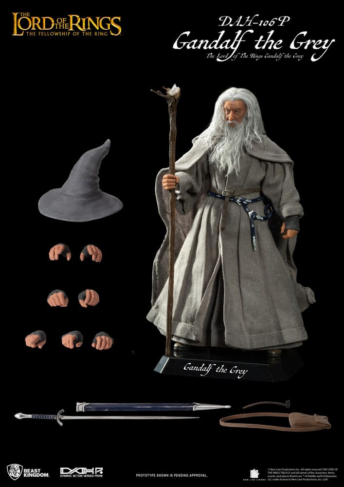 Lord of the Rings Dynamic 8ction Heroes Gandalf the Grey 21 cm 1/9 Action Figure