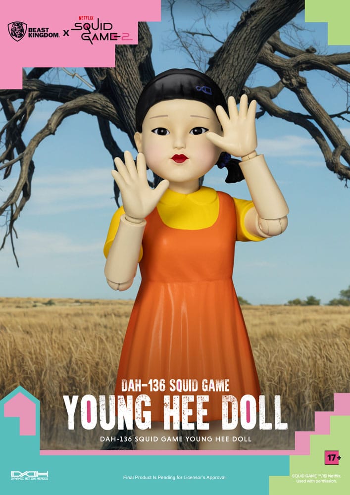 Squid Game Young Hee Doll 30 cm Action Figure with Sound