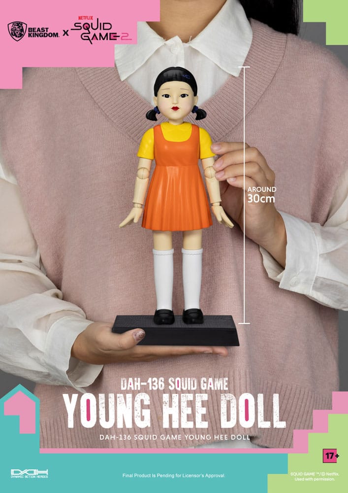 Squid Game Young Hee Doll 30 cm Action Figure with Sound
