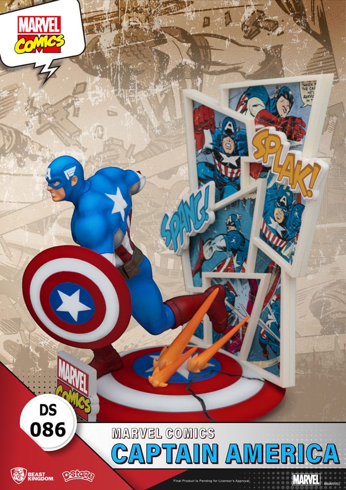 Marvel Comics D-Stage Captain America 16 cm PVC Diorama