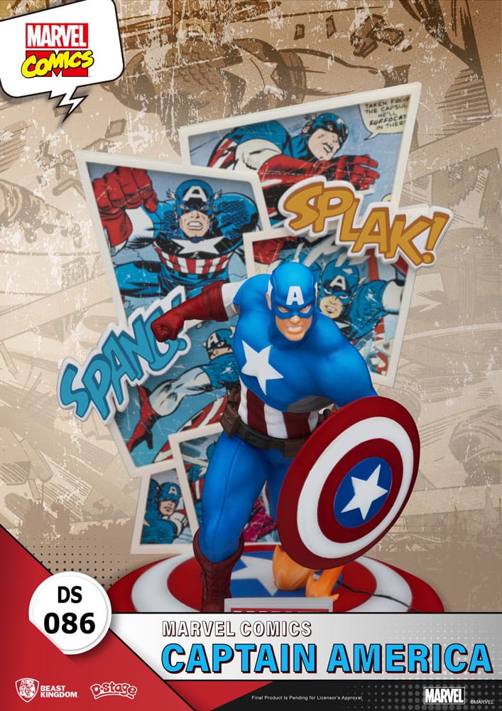 Marvel Comics D-Stage Captain America 16 cm PVC Diorama
