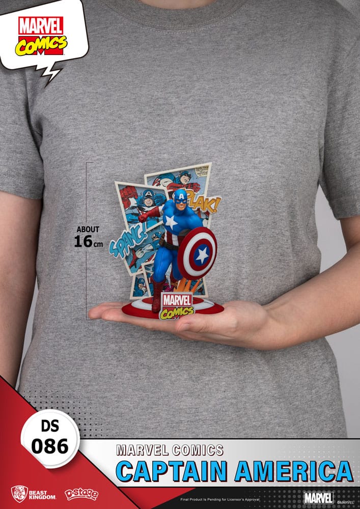 Marvel Comics D-Stage Captain America 16 cm PVC Diorama
