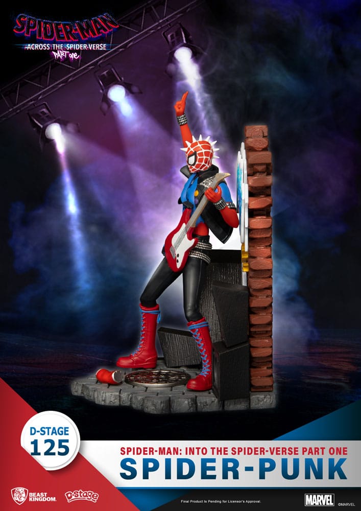 Marvel Spider-Man: Across the Spider-Verse Part One, Spider-Punk 15 cm D-Stage PVC Diorama