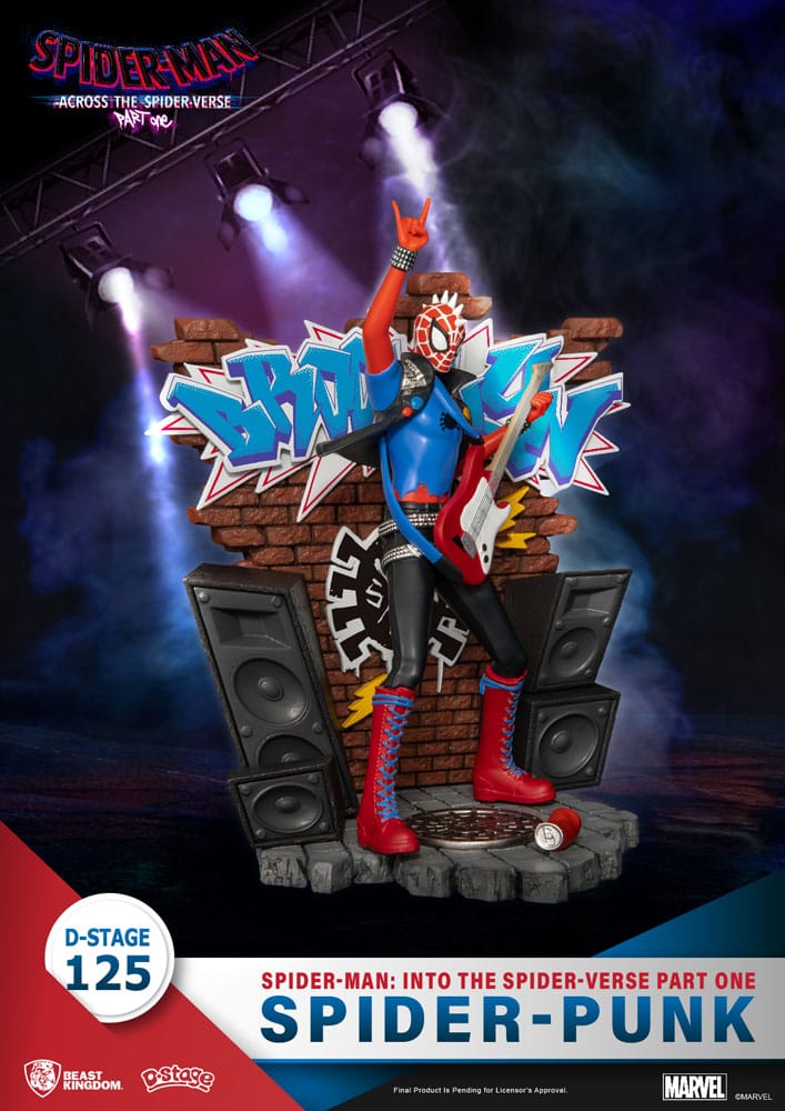 Marvel Spider-Man: Across the Spider-Verse Part One, Spider-Punk 15 cm D-Stage PVC Diorama