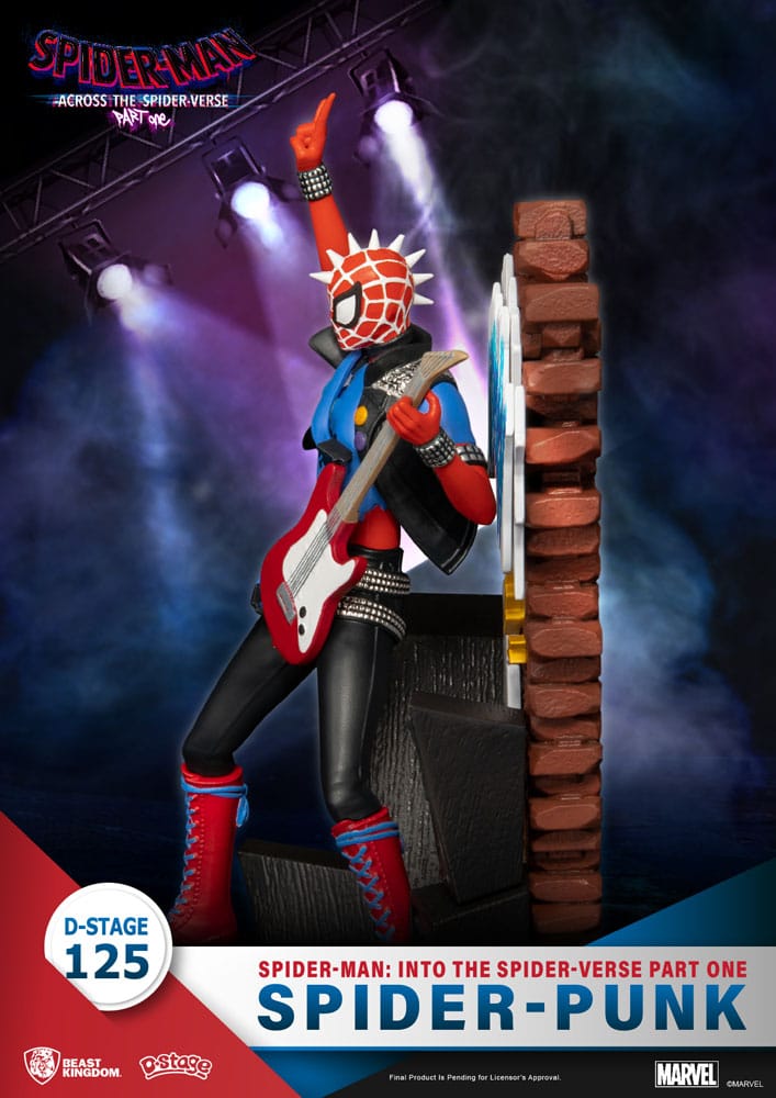 Marvel Spider-Man: Across the Spider-Verse Part One, Spider-Punk 15 cm D-Stage PVC Diorama