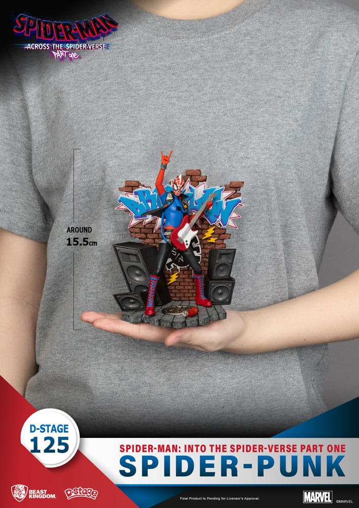Marvel Spider-Man: Across the Spider-Verse Part One, Spider-Punk 15 cm D-Stage PVC Diorama