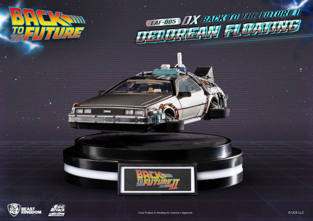 Back to the Future Back to the Future II DeLorean Deluxe Version 20cm Egg Attack Floating Statue