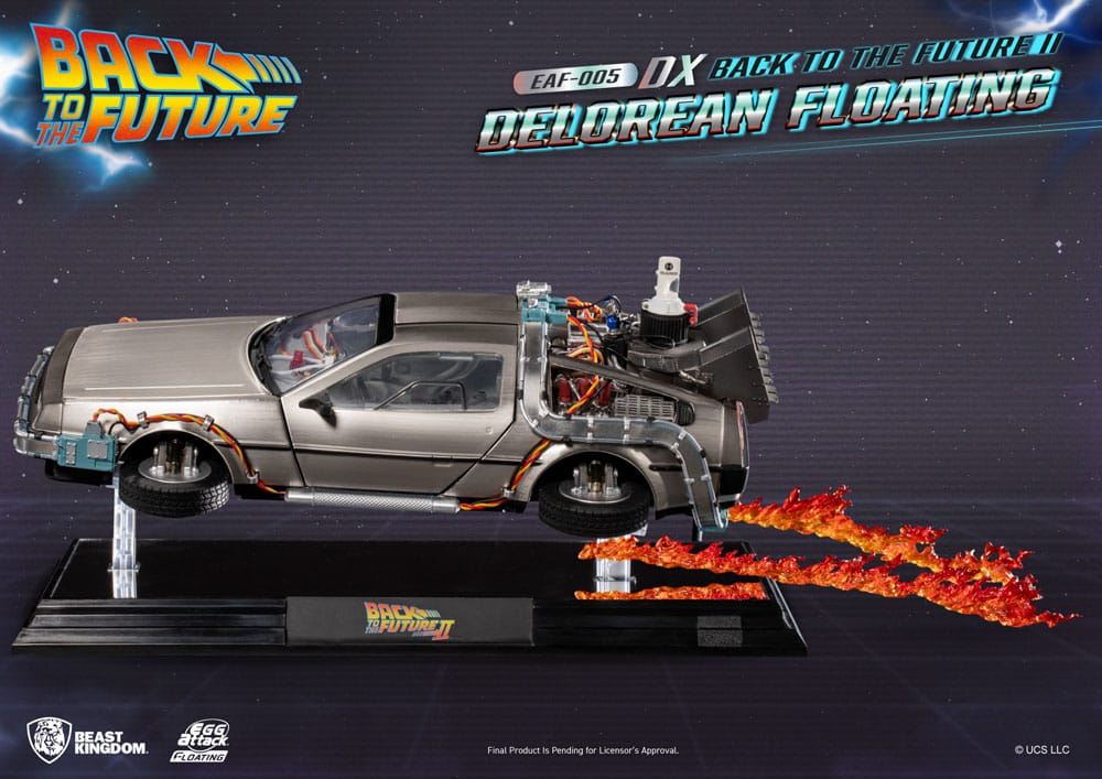 Back to the Future Back to the Future II DeLorean Deluxe Version 20cm Egg Attack Floating Statue
