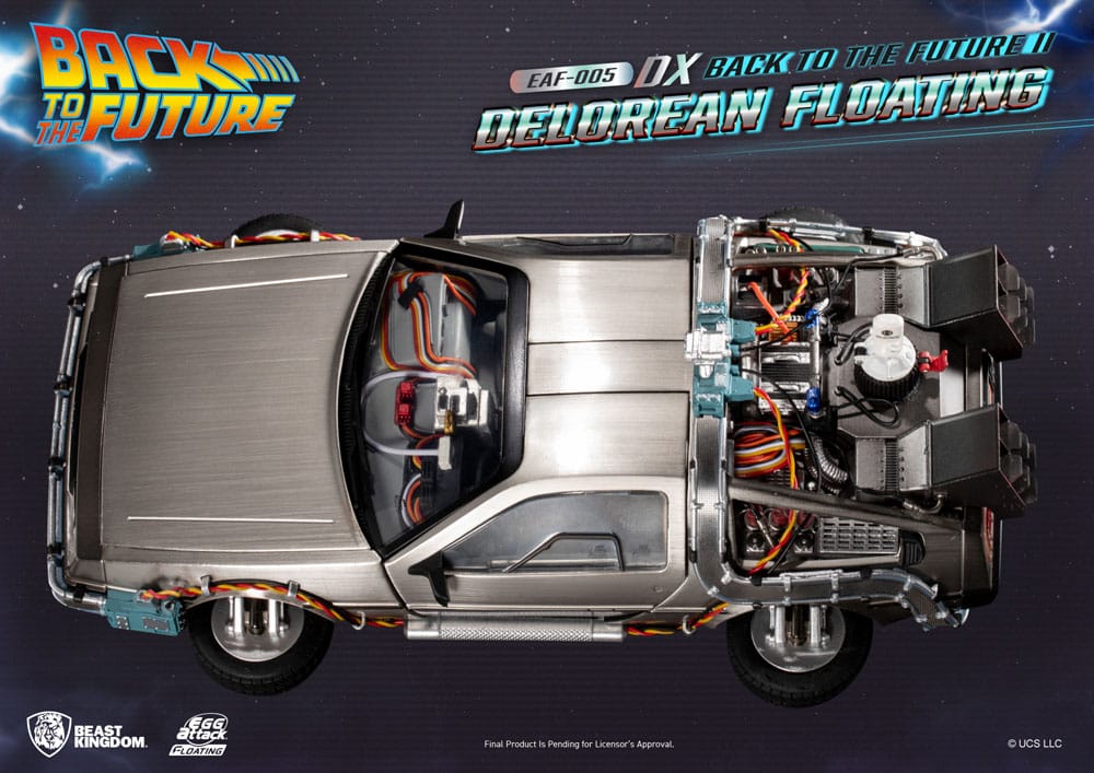 Back to the Future Back to the Future II DeLorean Deluxe Version 20cm Egg Attack Floating Statue