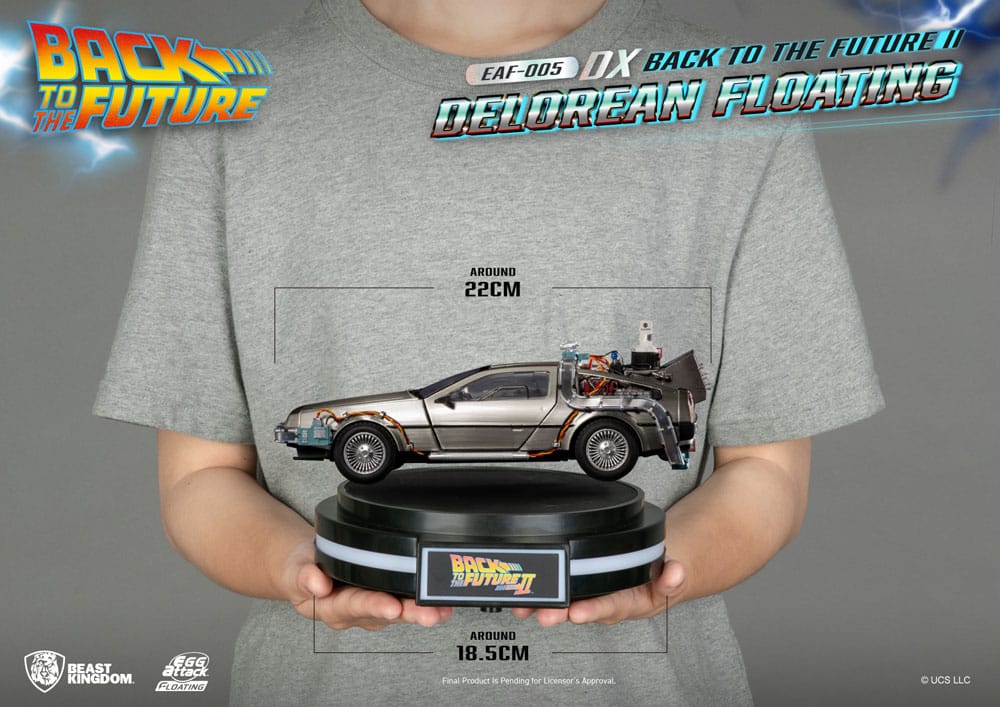 Back to the Future Back to the Future II DeLorean Deluxe Version 20cm Egg Attack Floating Statue