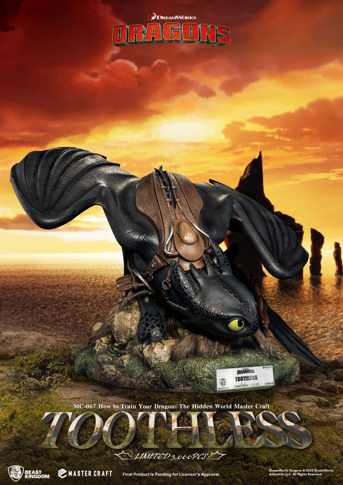 How To Train Your Dragon Toothless 24 cm Master Craft Statue
