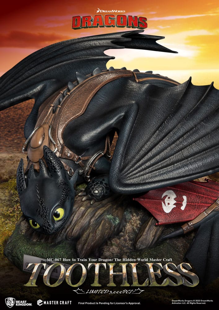 How To Train Your Dragon Toothless 24 cm Master Craft Statue