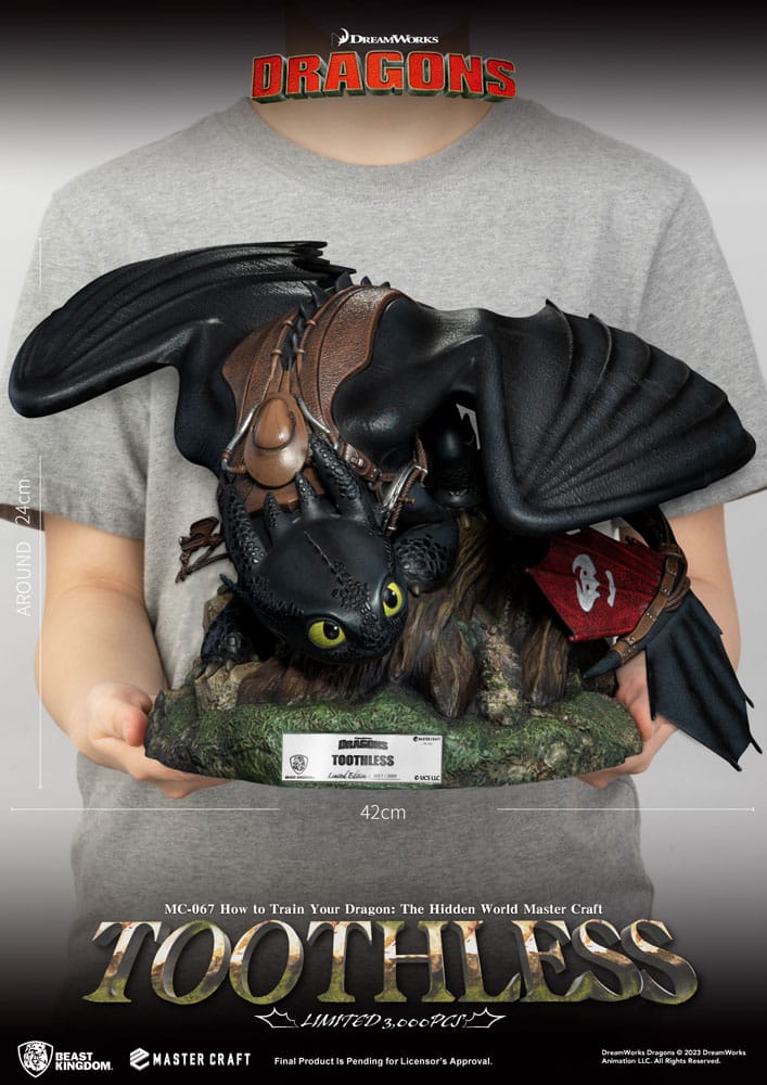 How To Train Your Dragon Toothless 24 cm Master Craft Statue