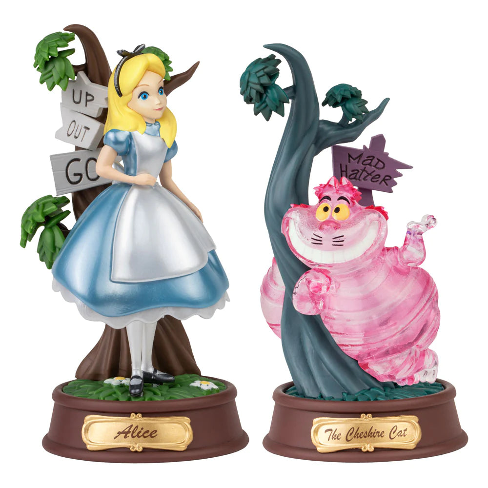 Disney Alice In Wonderland Candy Colour Special Edition 10cm Mini Diorama Statue 2-Pack