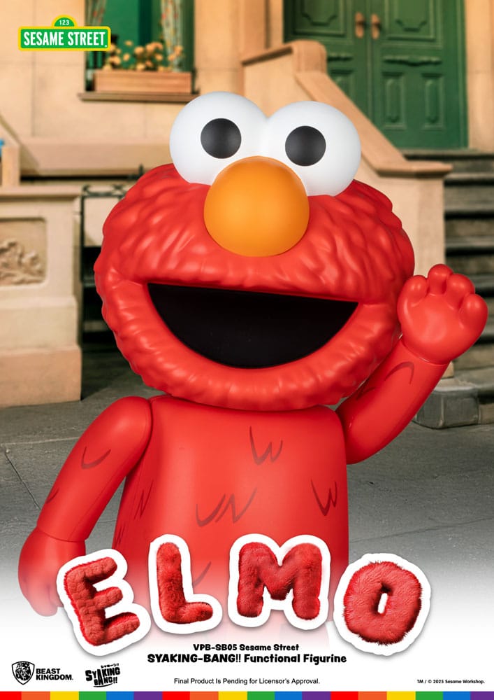 Sesame Street Syaking Bang Vinyl Piggy Bank Elmo 47 cm