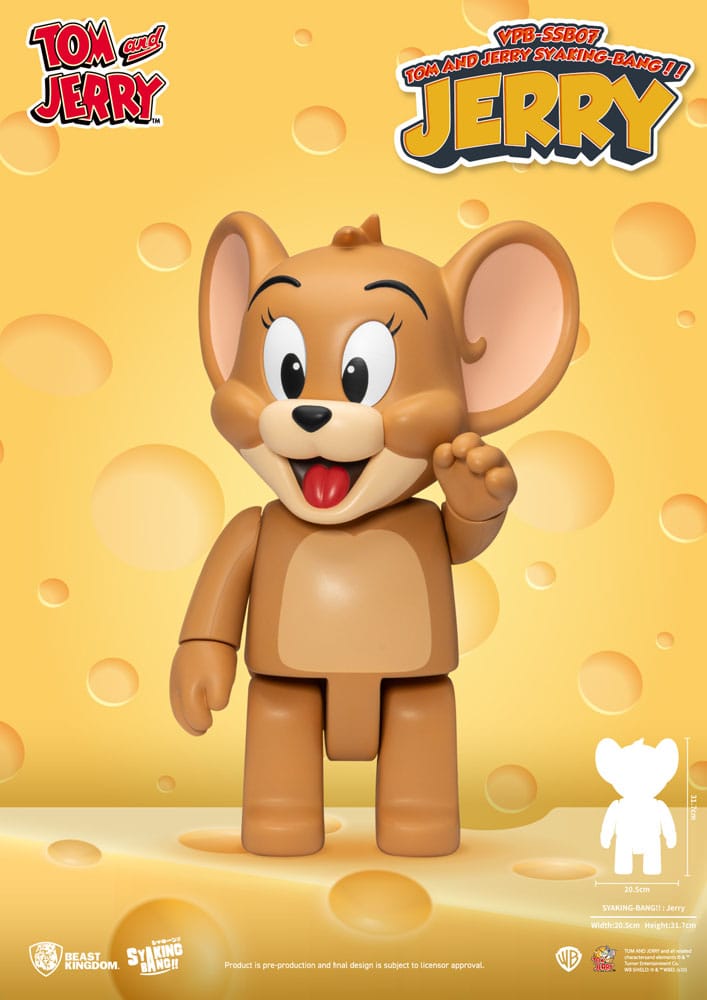 Tom & Jerry Syaking Bang Jerry 30 cm PVC Figure