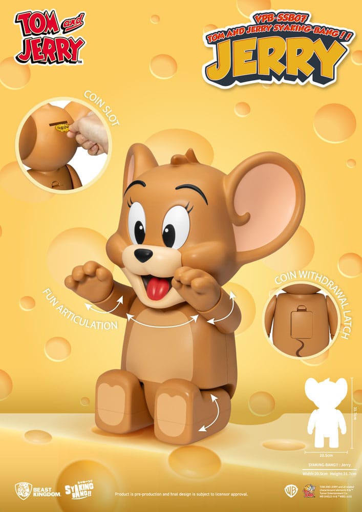 Tom & Jerry Syaking Bang Jerry 30 cm PVC Figure