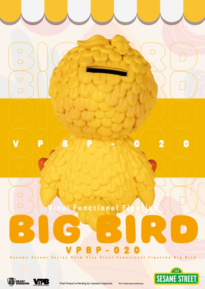 Sesame Street Piggy Vinyl Bank Big Bird 12 cm