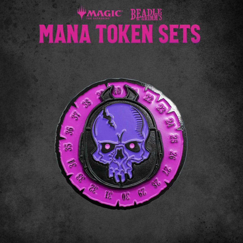 Magic the Gathering Black Mana Dice and Token Pack