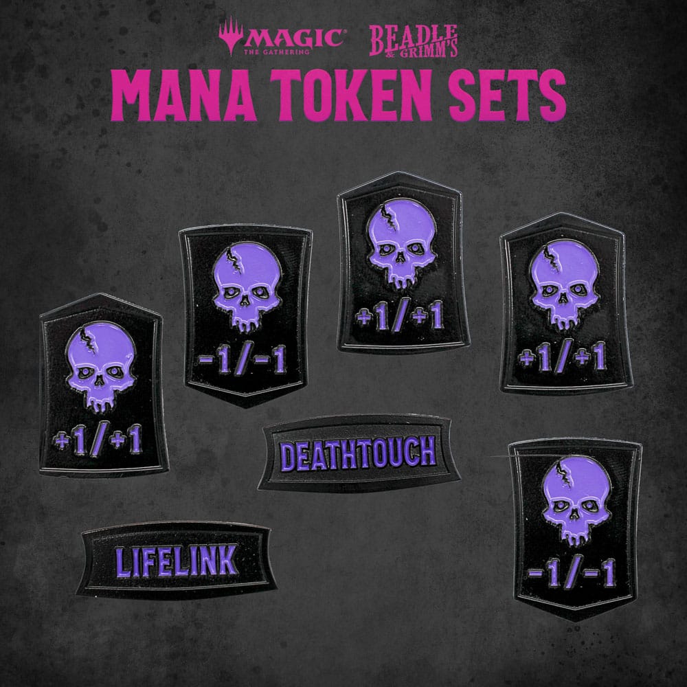 Magic the Gathering Black Mana Dice and Token Pack
