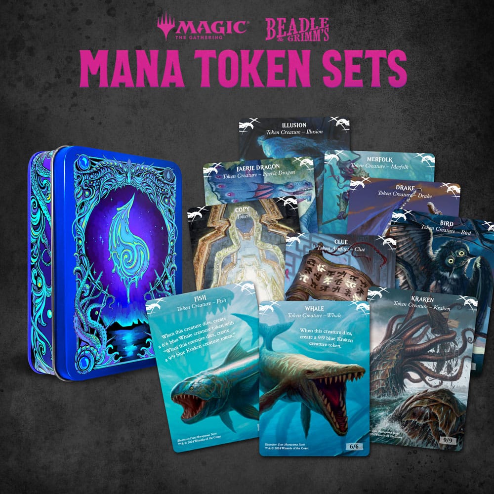 Magic the Gathering Blue Mana Dice and Token Pack
