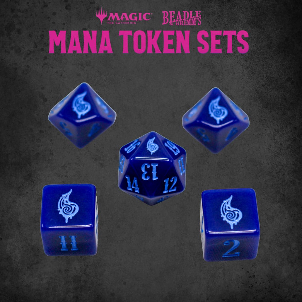 Magic the Gathering Blue Mana Dice and Token Pack