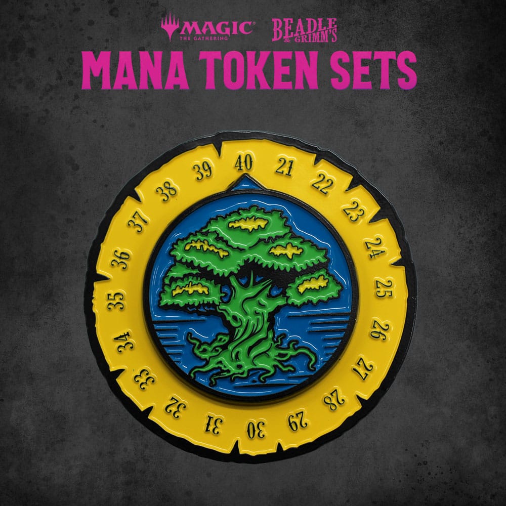 Magic the Gathering Green Mana Dice and Token Pack